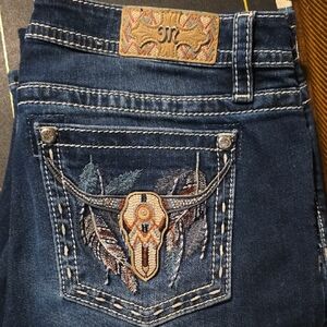 Miss Me Dark Blue Denim Jeans